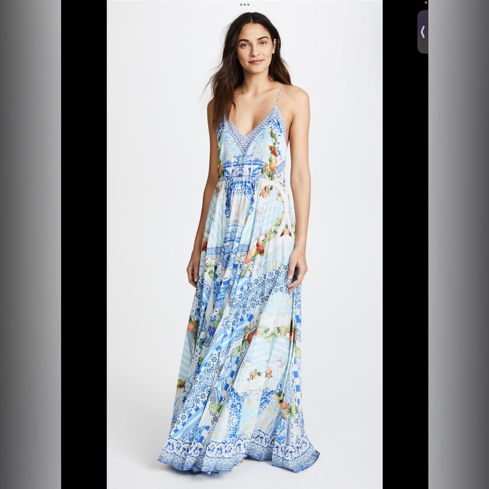 Camilla pleated slip dress open back - Picture 2 of 10
